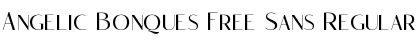 Download Angelic Bonques Free Sans Regular Font Title Preview