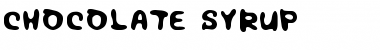 Download Chocolate syrup Regular Font Title Preview