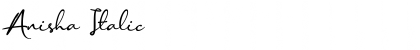 Download Anisha Italic Font Title Preview