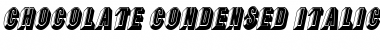 Download ChocolateCondensed Italic Font Title Preview