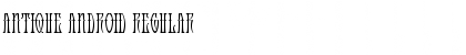 Download Antique Android Regular Font Title Preview