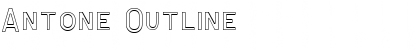 Download Antone Outline Font Title Preview