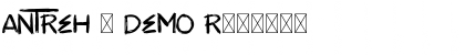Download ANTREH - DEMO Regular Font Title Preview