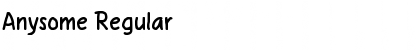 Download Anysome Regular Font Title Preview