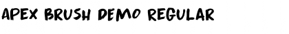 Download Apex Brush DEMO Regular Font Title Preview