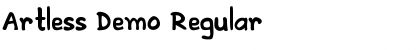 Download Artless Demo Regular Font Title Preview