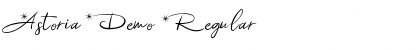 Download Astoria Demo Regular Font Title Preview