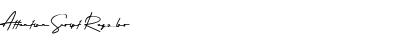 Download Attention Script Regular Font Title Preview
