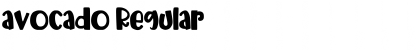 Download avocado Regular Font Title Preview