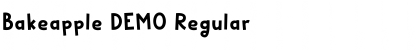Download Bakeapple DEMO Regular Font