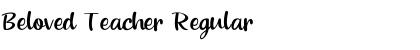 Download Beloved Teacher Regular Font Title Preview