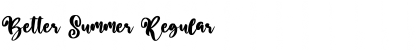 Download Better Summer Regular Font Title Preview