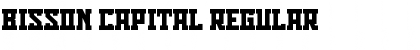 Download Bisson Capital Regular Font Title Preview