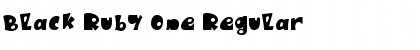 Download Black Ruby One Regular Font Title Preview