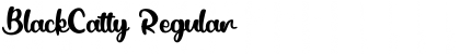 Download BlackCatty Regular Font Title Preview