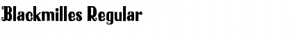 Download Blackmilles Regular Font Title Preview