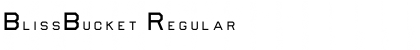 Download BlissBucket Regular Font Title Preview
