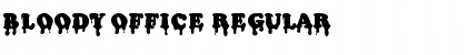 Download Bloody Office Regular Font Title Preview