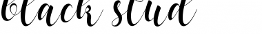 Download Black Stud Regular Font Title Preview