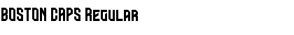 Download BOSTON CAPS Regular Font Title Preview