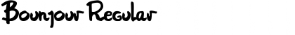 Download Bounjour Regular Font Title Preview