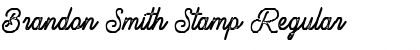 Download Brandon Smith Stamp Regular Font Title Preview