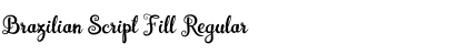 Download Brazilian Script Fill Regular Font Title Preview