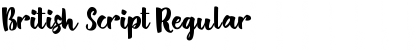 Download British Script Regular Font Title Preview