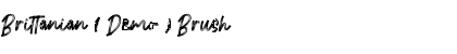 Download Brittanian ( Demo ) Brush Font Title Preview