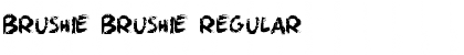 Download Brushie Brushie Regular Font Title Preview