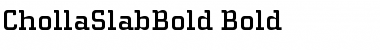 Download ChollaSlabBold Bold Font Title Preview