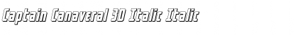 Download Captain Canaveral 3D Italic Italic Font Title Preview