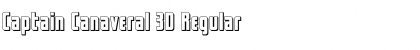 Download Captain Canaveral 3D Regular Font Title Preview