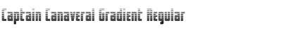 Download Captain Canaveral Gradient Regular Font Title Preview