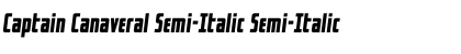 Download Captain Canaveral Semi-Italic Semi-Italic Font Title Preview