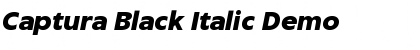 Download Captura Black Italic Demo Font Title Preview