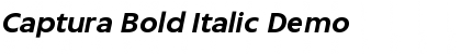 Download Captura Bold Italic Demo Font Title Preview