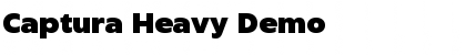 Download Captura Heavy Demo Font Title Preview