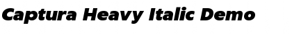 Download Captura Heavy Italic Demo Font Title Preview