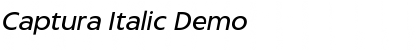 Download Captura Italic Demo Font Title Preview
