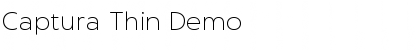 Download Captura Thin Demo Font Title Preview