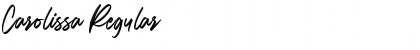 Download Carolissa Regular Font Title Preview