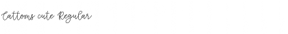 Download Cattoms cute Regular Font Title Preview