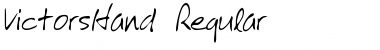 Download VictorsHand Regular Font Title Preview