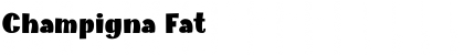 Download Champigna Fat Font Title Preview