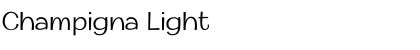 Download Champigna Light Font Title Preview