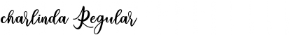 Download charlinda Regular Font Title Preview
