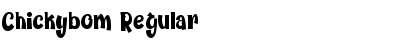 Download Chickybom Regular Font Title Preview