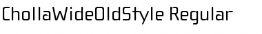 Download ChollaWideOldStyle Regular Font Title Preview