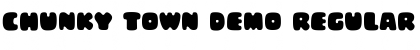 Download Chunky Town Demo Regular Font Title Preview